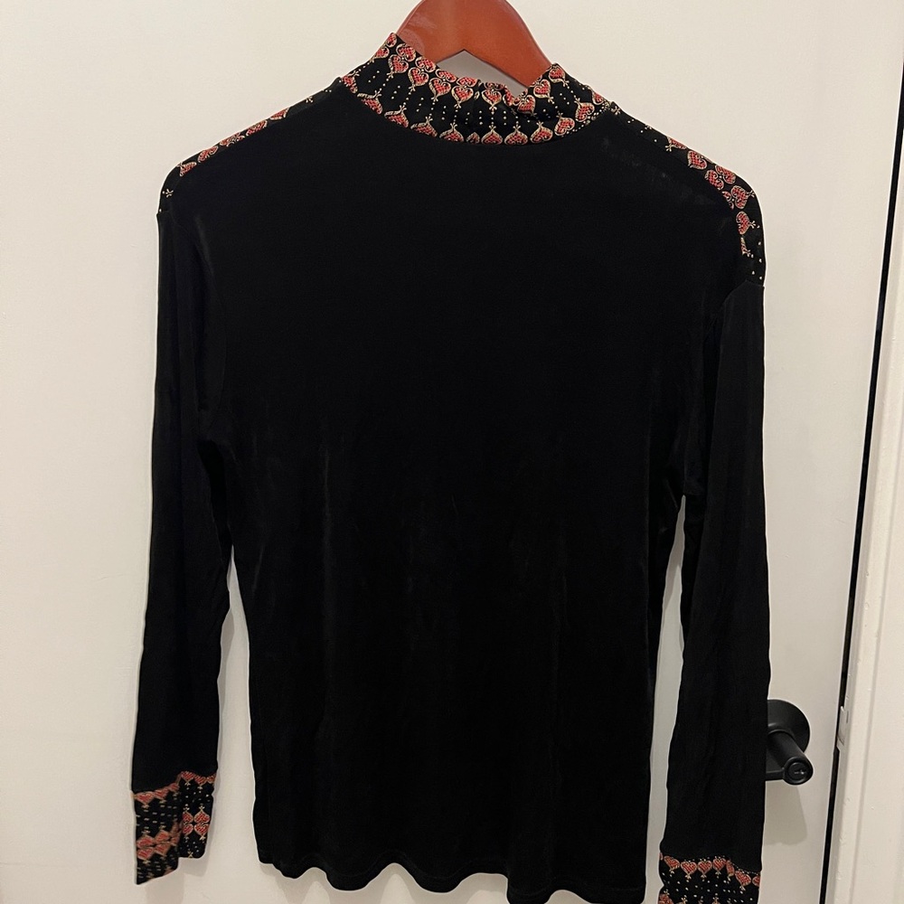 Vintage embellished turtleneck